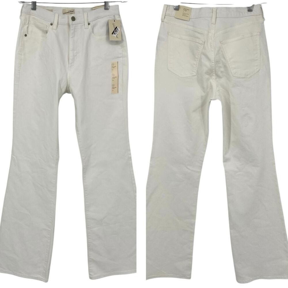 NEW UNIVERSAL THREAD High Rise Flare Jeans White Wash Size 12 RUN LONG